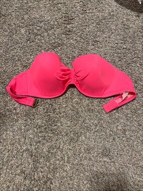 Strapless Hot Pink Bikini Top